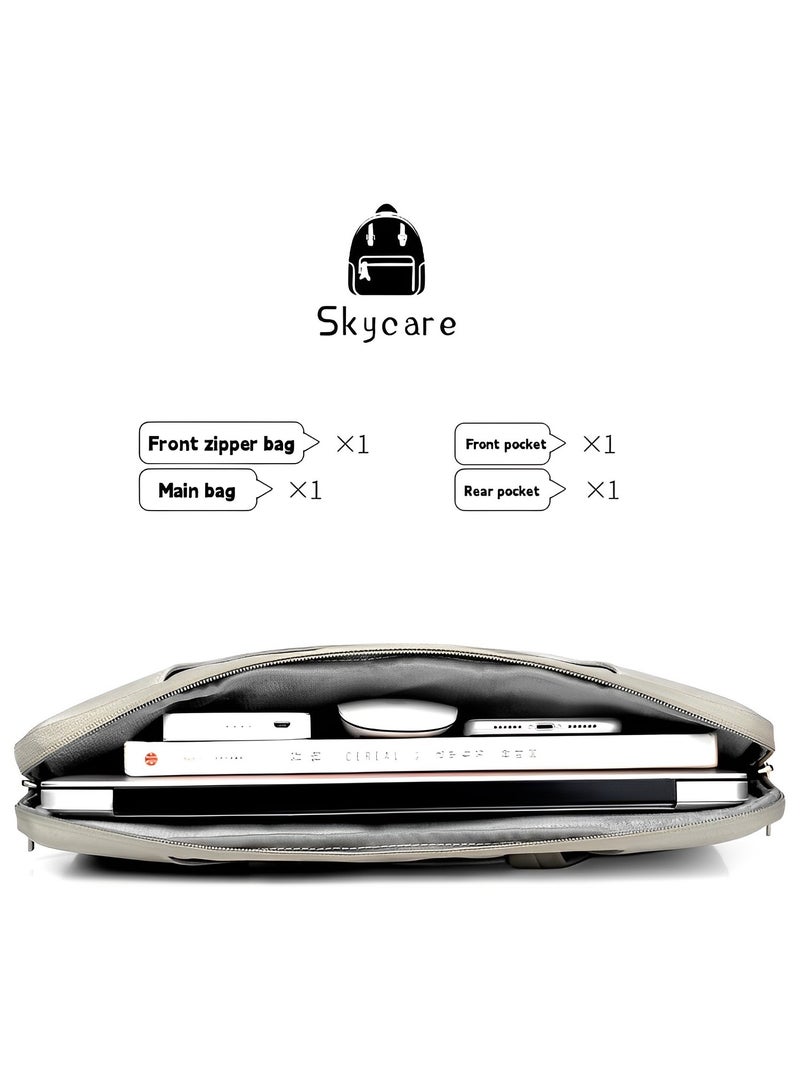 Skycare Skycare Laptop Bag 15.6 Inch, Waterproof Laptop Sleeve Case Business Briefcase, 13-14-15.6 Inch Laptop Carrier,Shoulder Bag for Men and Women  - Image 2