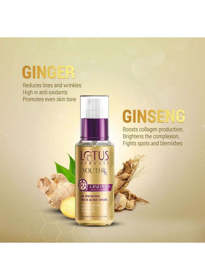 LOTUS HERBALS Youth Rx Ph Balancing Multi Active Toner, 100Ml, Golden (50000065)  - Image 2
