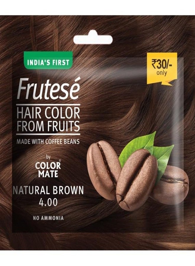 COLOR MATE FRUTESE HAIR COLOR FROM FRUITS 24 * 40ML Natural Brown 4.00 (PACK OF 24) (NATURAL BROWN 4.00) - Image 2