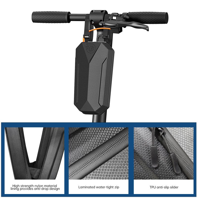 Hiboy Scooter Storage Bag  4L Large Capacity Handlebar Bag  Front Hanging Bag For Electric Scooter/Electric Bike  For Carrying Chargers  Phone  Keys With Waterproof Hardshell Eva Material - Image 5