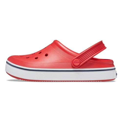 Crocs Kids Off Court Clogs for Toddlers - Pivoting Heel Strap - Ventilation Ports - Round Toe Flame 4 Toddler M - Image 4