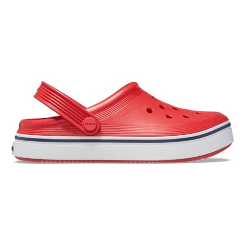 Crocs Kids Off Court Clogs for Toddlers - Pivoting Heel Strap - Ventilation Ports - Round Toe Flame 4 Toddler M - Image 2