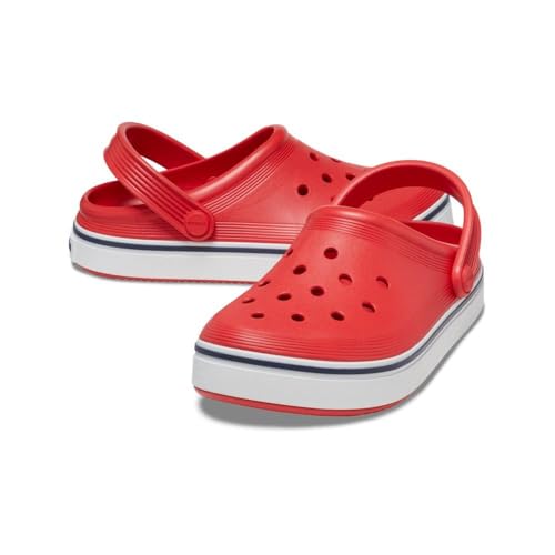 Crocs Kids Off Court Clogs for Toddlers - Pivoting Heel Strap - Ventilation Ports - Round Toe Flame 4 Toddler M - Image 5