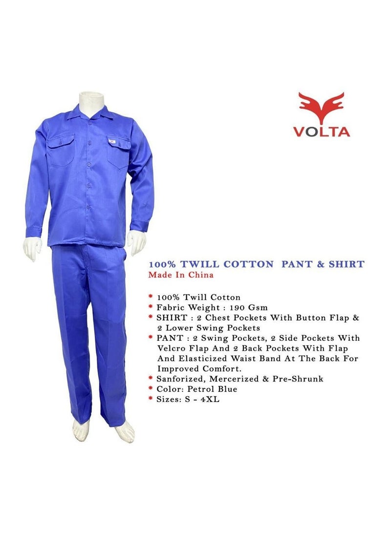 Volta Uniform suit pant and shirt sky blue  - Image 2