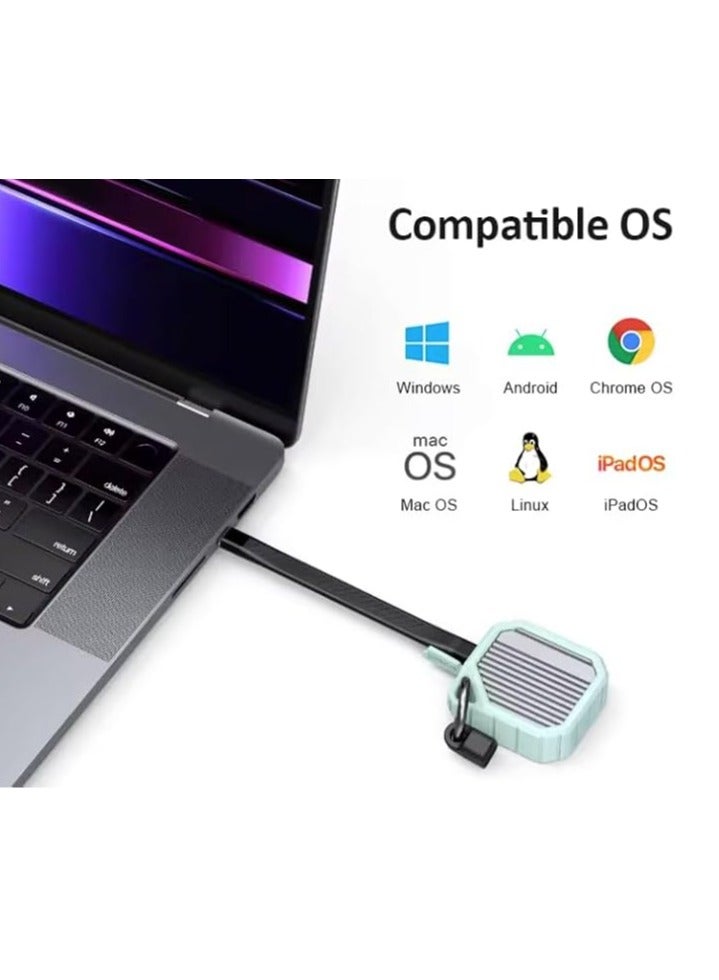 Quality Addicts M.2 2230 NVMe SSD Enclosure with Dynamic Cooling |USB-C to USB-C Portable Case for iPhone 15 Pro Max, iPad Pro, Android, Laptop, Tablet |2 TB storage - Image 2