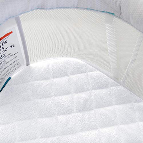 Biloban Bassinet Mattress Pad Cover Compatible with 4moms Mamaroo Sleep Bassinet, 2 Pack, Waterproof Quilted Ultra Soft Surface, Breathable and Easy Care - Image 3