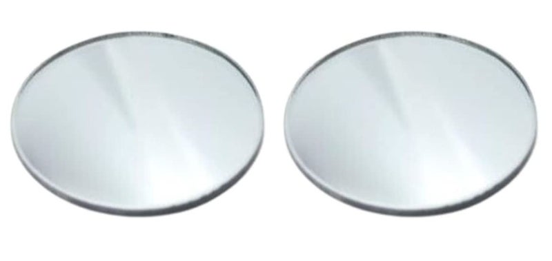 ESPtronics ERH India 2 Pcs Convex Mirror Diameter50 mm Focal Length50 cm for Microscopes Telescopes Magnifying Glasses etc  - Image 1