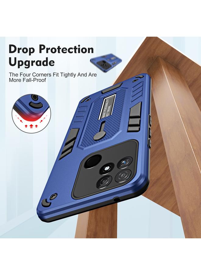 S-TOP Case For Realme Narzo 50A Variety Brave Armor Finger Loop Holder Phone Case - Image 3