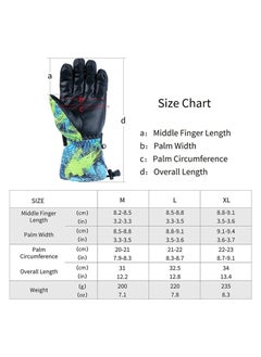 SYOSI Snow Ski Gloves Waterproof, KASTWAVE Windproof Winter Thermal Outdoor Warm Mittens Touch Screen Gloves, Full-Finger Mittens Cold Weather Hand for Skiing Driving Running Motorcycle Cycli Men Women(L)  - Image 3