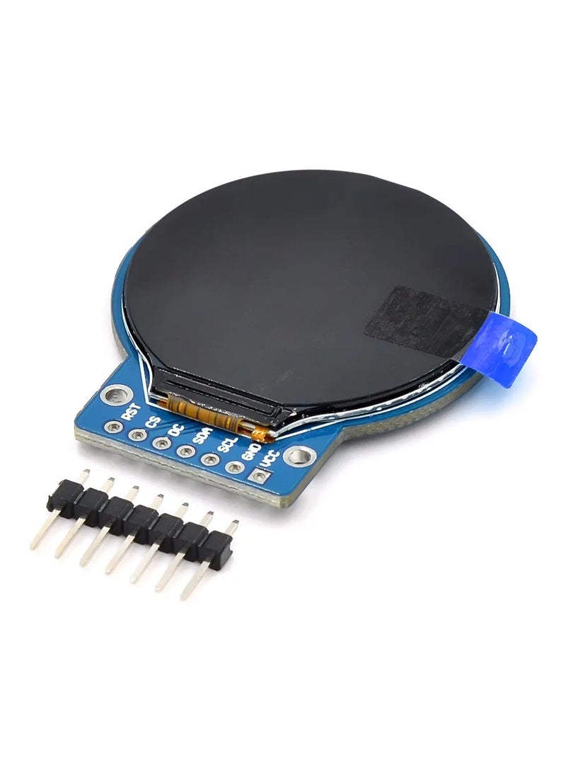 Round LCD Display Module 1.28 inch TFT IPS Display compatible with Arduino, Raspberry Pi, Microcontrollers