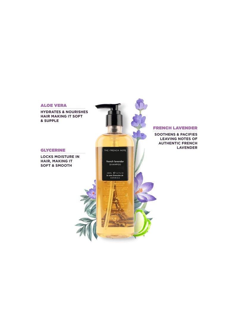 KIMIRICA The French Note French Lavender Shampoo made with Naturally Derived Extracts for for Shiny and Smooth Hair - Image 3