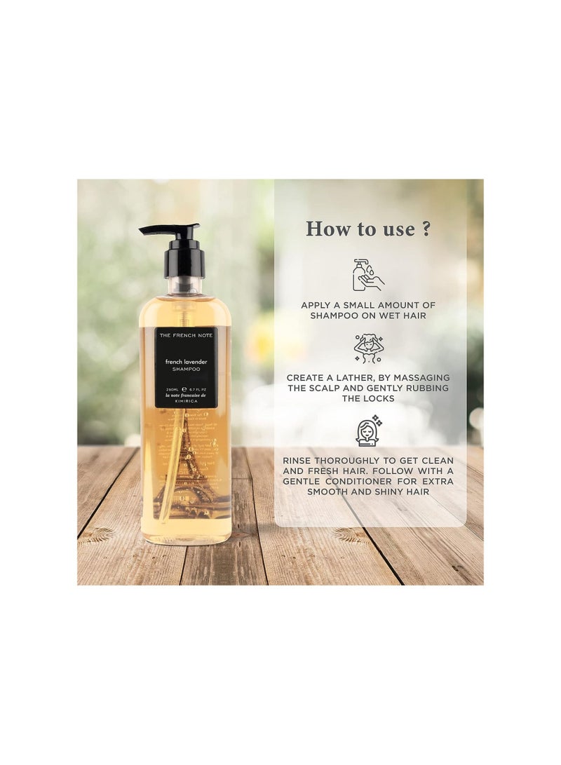 KIMIRICA The French Note French Lavender Shampoo made with Naturally Derived Extracts for for Shiny and Smooth Hair - Image 4