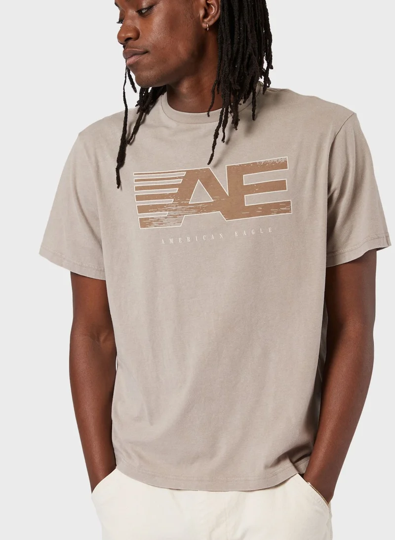 American Eagle Graphic Crew Neck T-Shirt