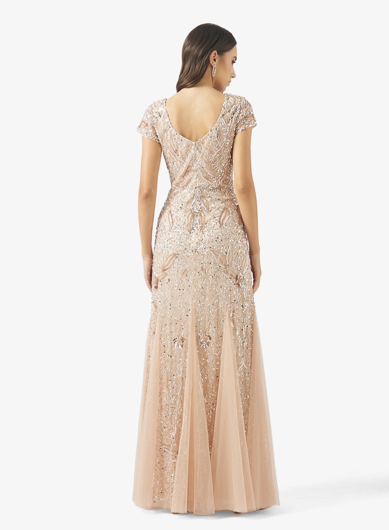Namshi x Beaded Embellished A Line Gown - Image 2