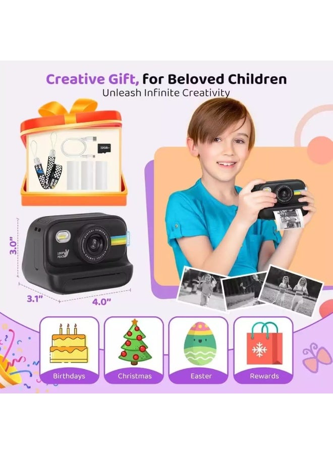 Instant Print Camera for Kids – 1080P Video & Creative Fun (Ages 3–12) - Image 3