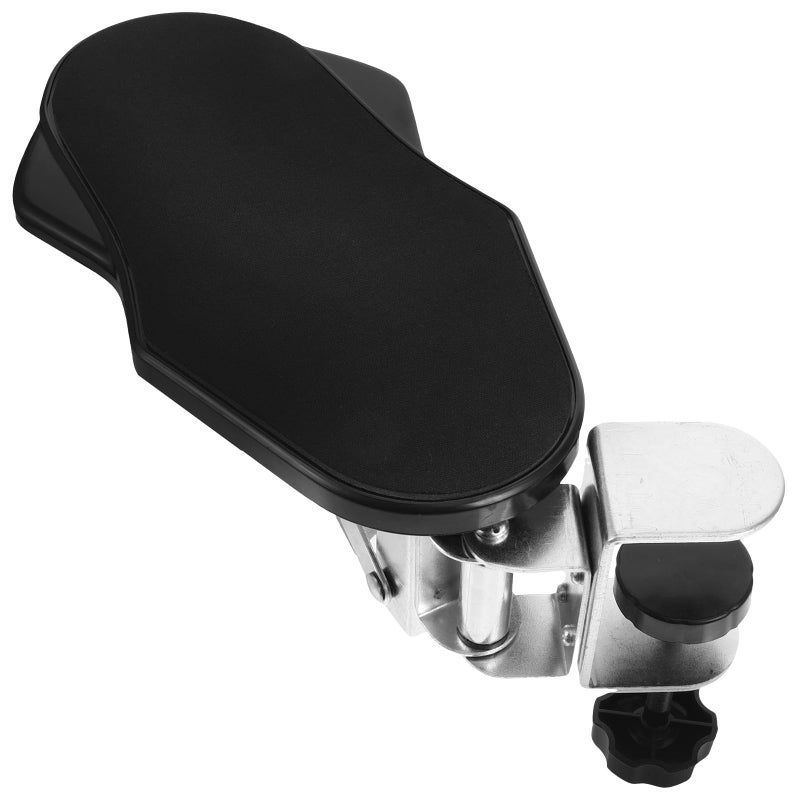 Foldable Rotating Computer Arm Rest Desk Extender Black Wrist Elbow Support for Workstation - Image 2