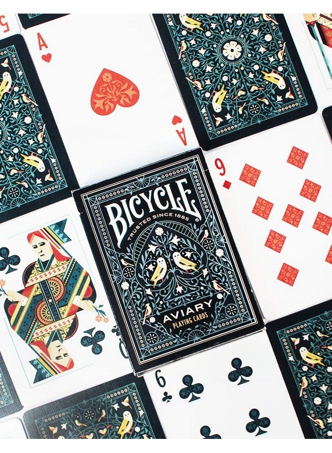 Bicycle Aviary Playing Cards, Teal - Image 4