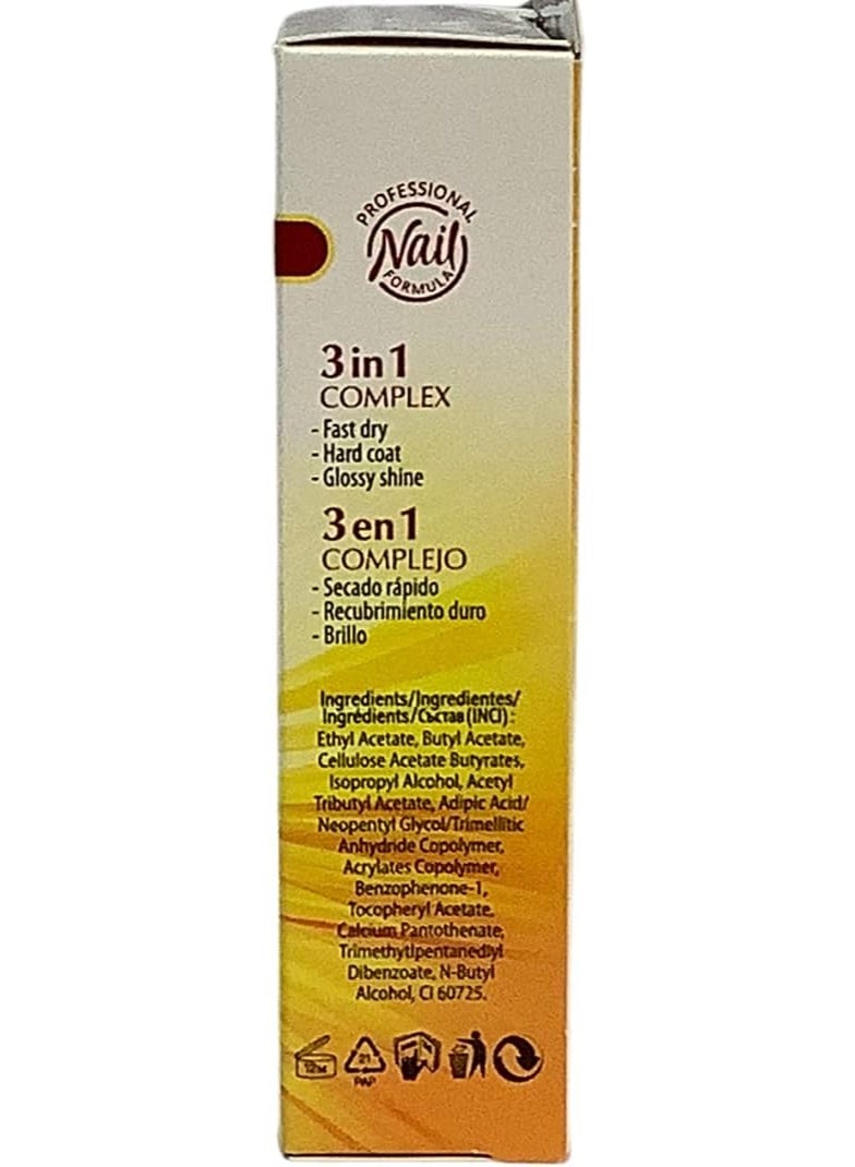 ريفولي علاج الأظافر 3 في 1 من ريفويل، سريع الجفاف، ذو طبقة صلبة ولمعان لامع - Image 3