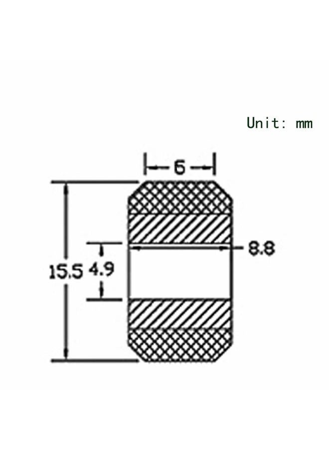 Befenybay 10 قطع بكرة صغيرة من بوم على شكل V بفتحة 5 مم مع محمل مزدوج لطابعات 3D وآلات CNC - Image 2