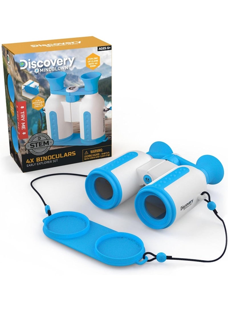 Discovery Mindblown Kids STEM 4x Binoculars – Educational Toy for Outdoor Learning & Exploration - Image 1