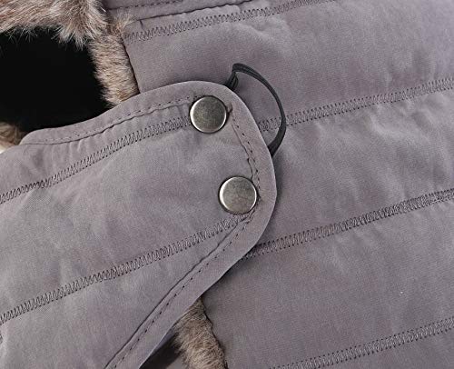 Connectyle Trooper Trapper Hat with Mask Warm Winter Hats for Men Women Ear Flaps Hunting Hat Grey - Image 4