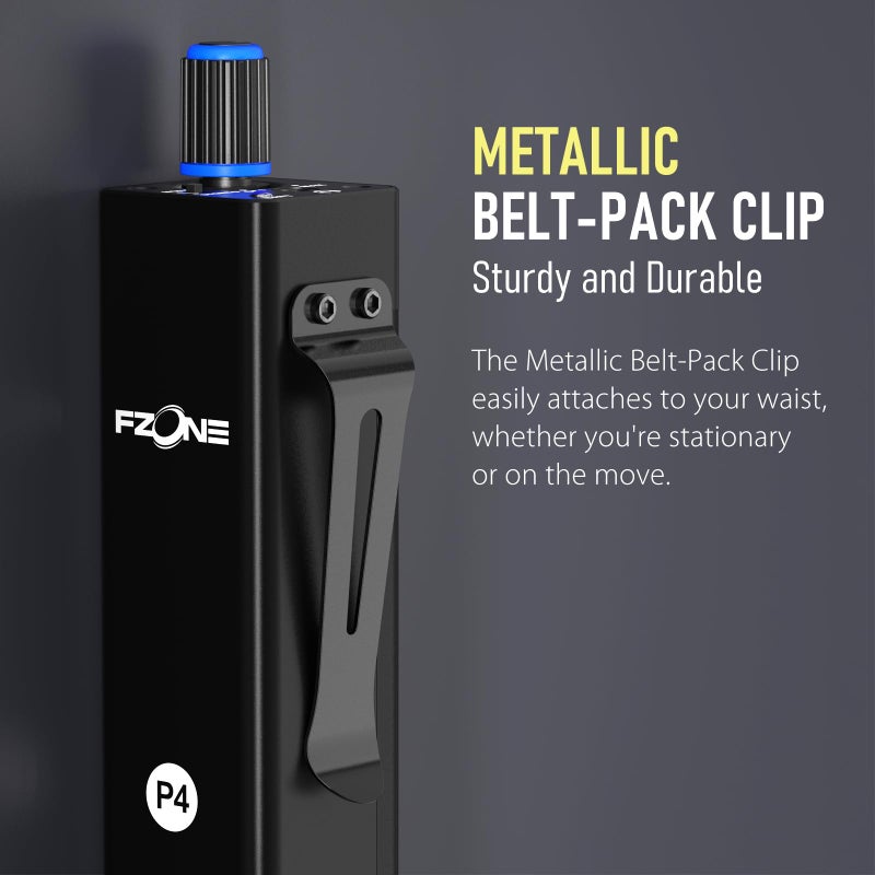 FZONE P4 Wired in-Ear Monitor IEM Amplifier Portable IEM Quickly Switch Stereo Mono for Drummer,Band,Studio - Image 4