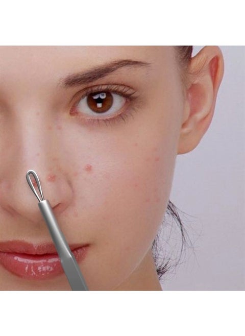 Blackhead Extractor Loop, Milia Remover, Nose Blackhead Remover Tool, Whitehead Extractor, Pore Extractor, Black Head Remover for Face, Pore Cleaner, Pimple Popper Tool, Pimple Extractor