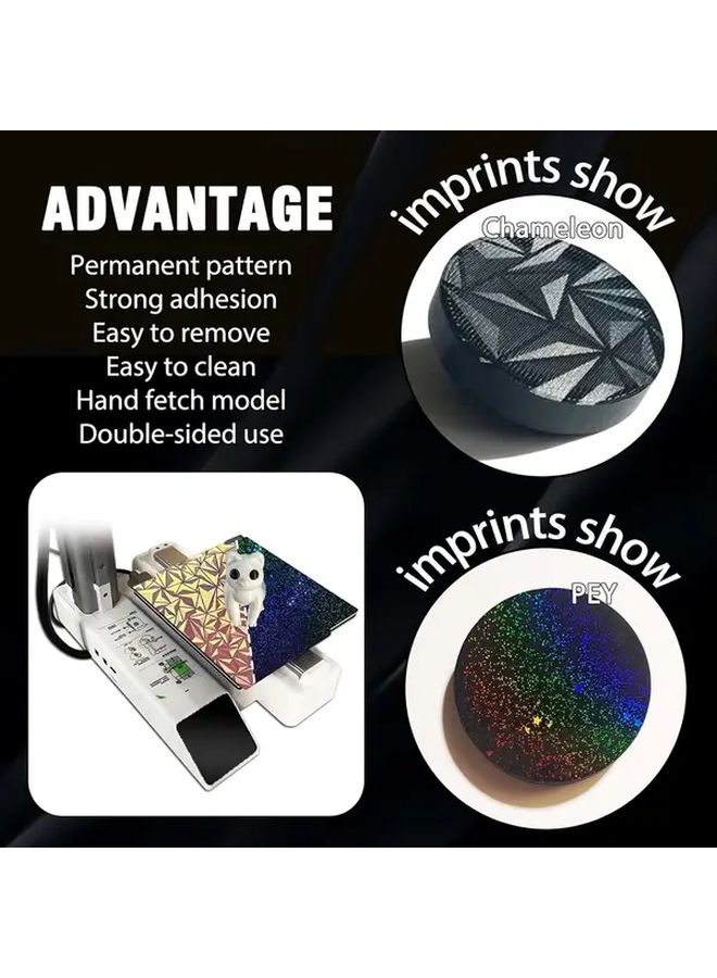 Mini 3D Printer Build Plate PEI Upgrade PEO Sheet 184x184mm Compatible with X1 H1H PEY Carbon PET Steel PEI Material H2H H2H - Image 3