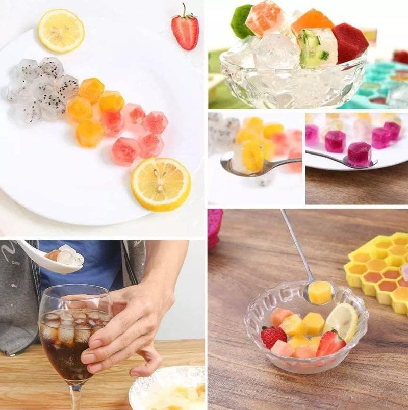 R H LIFESTYLE Diamond Shaped Silicone Soap Mold with 16 Cavities 29 x 29 x 2 cm Multicolor
