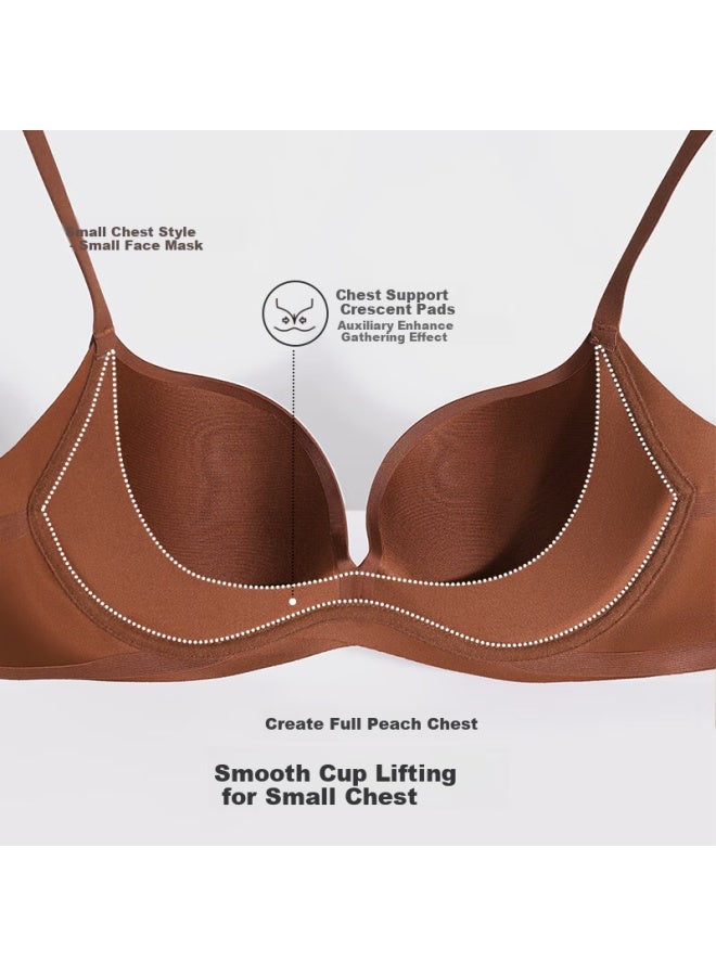Aimer "mask Bra" Women's Seamless Simple Small Chest Push-up Bra B70 - Image 3