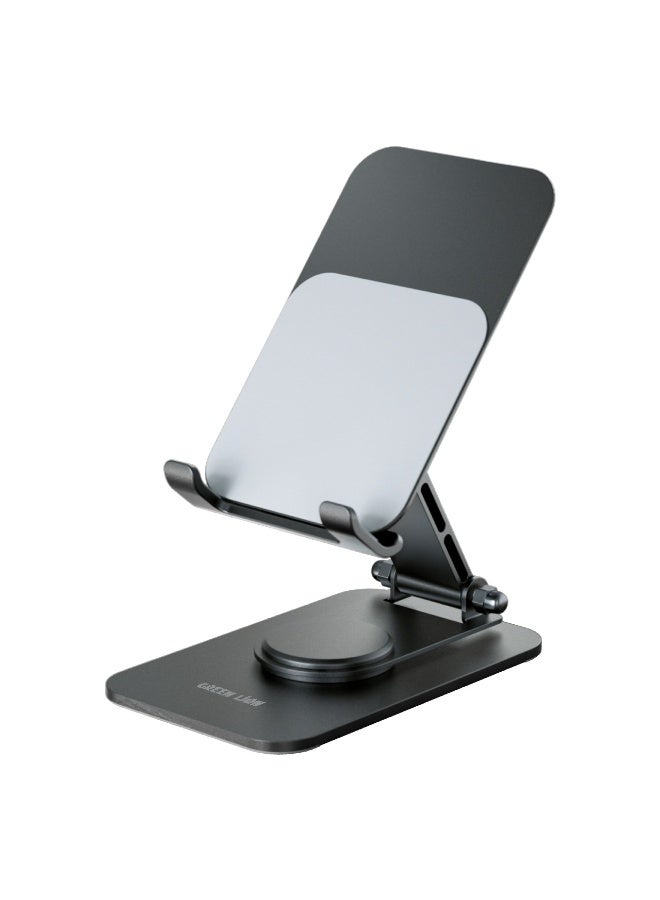 GREEN LION M5-Foldable Phone & Tablet Holder / Compatible with 4"-16" Devices / Secure & Stable / Cable Management / Height Adjustment - Black - Image 1