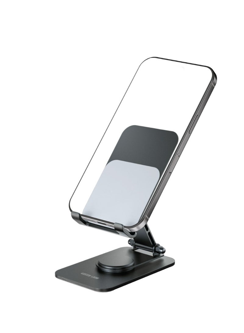 GREEN LION M5-Foldable Phone & Tablet Holder / Compatible with 4"-16" Devices / Secure & Stable / Cable Management / Height Adjustment - Black - Image 2