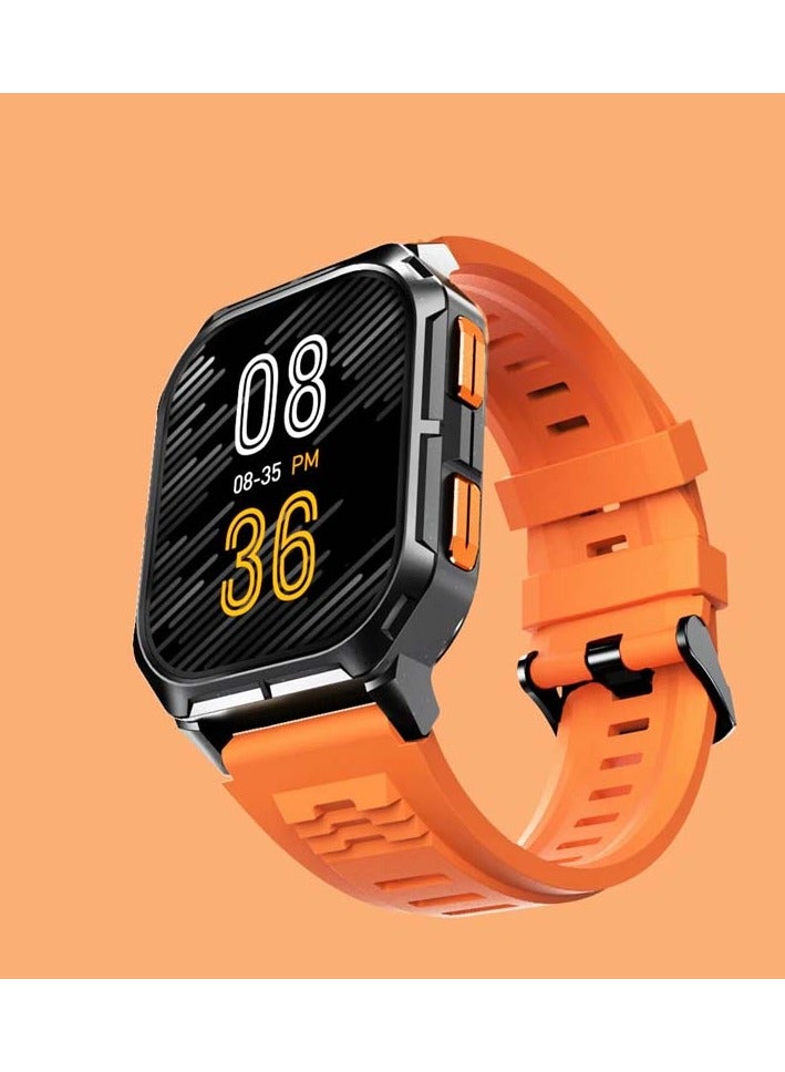 HiFuture Ultra3 Ips Display 2.0" Bluetooth Calling Smartwatch - Orange - Image 1
