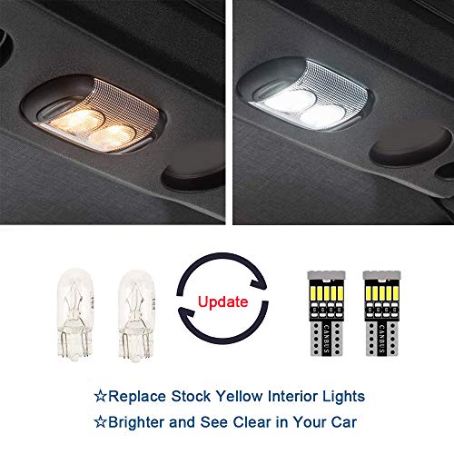 AWALITED 2pcs LED Dome Light Replacement Bulbs Ultra Bright Interior Lights Upper Reading Lights for 1997-2018 Jeep Wrangler TJ JK All models - Image 2