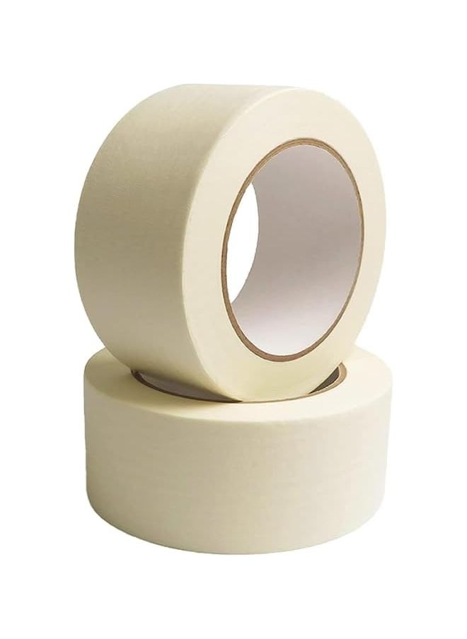PROMASS promass Premium Masking Tape – 2 Inches x 20 Yards, General Purpose Paper Tape for Gardening, Packaging, Artworks, Schools, Offices, Automobile Garages, Factories, and Industrial  - Image 1