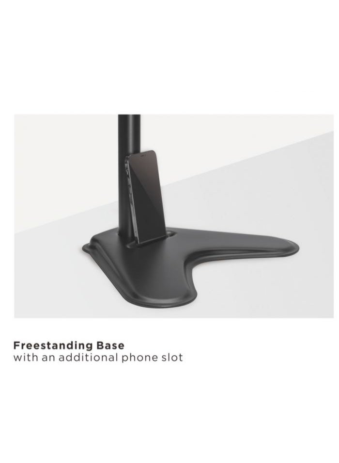 هامود حامل هامود، حامل رأسي متحرك اقتصادي لشاشتين مناسب لمعظم الشاشات من 13 إلى 32 بوصة - Image 3