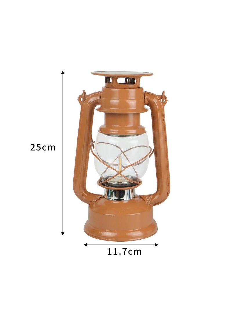 Outdoor camping lighting ambiance decorated with USB solar rechargeable retro lights Orange Warm White - Image 1