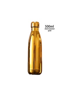 Stainless Steel Insulated Bowling Bottle Gold plating