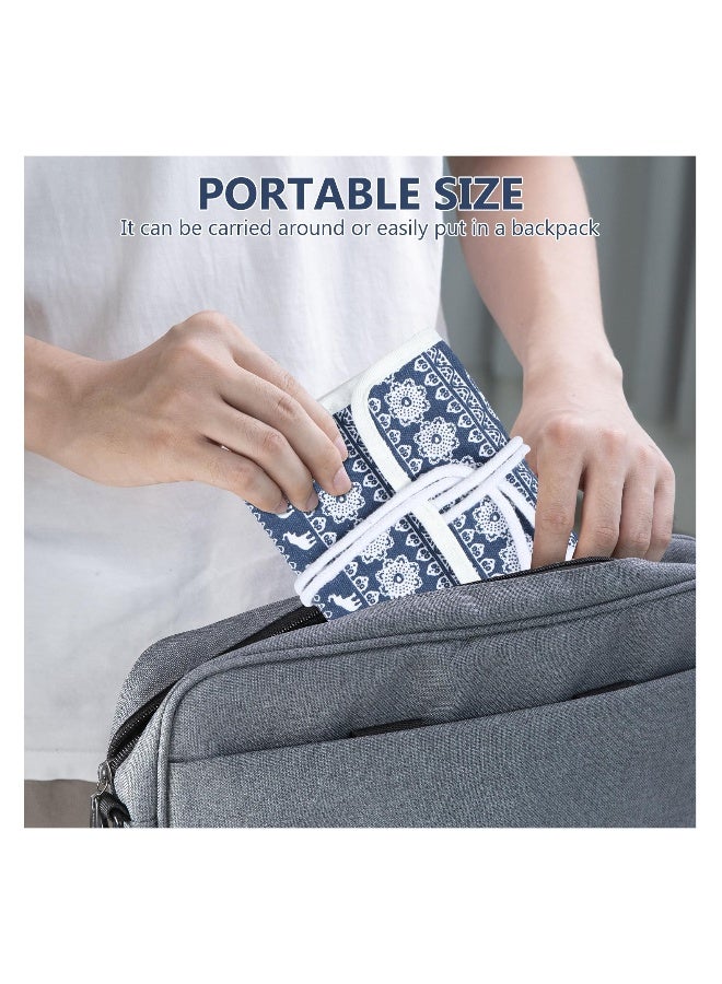 Generic Crochet Hook Case, Travel Storage Bag for Various Crochet Needles and Accessories, Lightweight and Compact, Easy to Carry, Portable Crochet Hooks Rolling Organizer and Accessories (Elephant)  - Image 5
