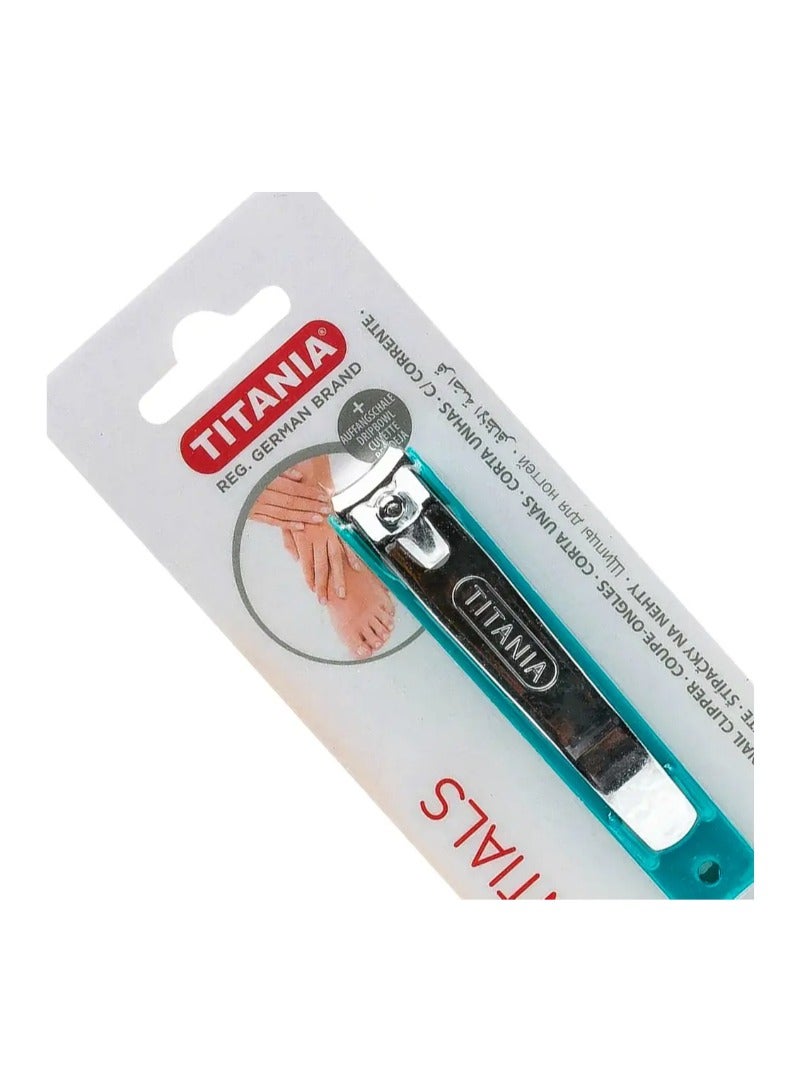TITANIA مقص أظافر تيتانيا لأظافر السلفر مع جيب 1052/6 - Image 1