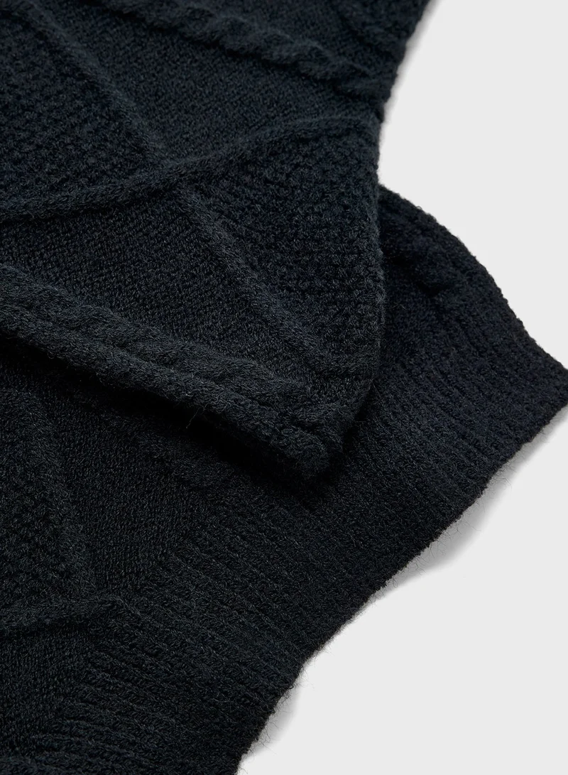 ELLA 3 Pack Set With Winter Pompom Beanie ,Scarve & Glove Set