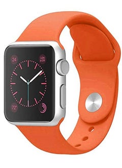 Strap Band Silicone for Apple Watches - 42mm/44mm - Obsidian ORANGE
