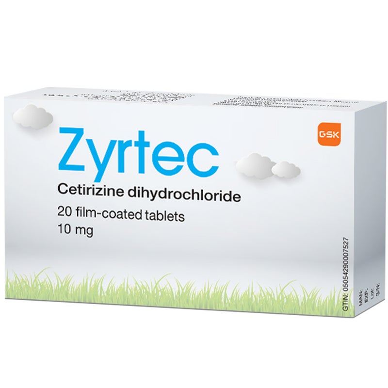 Zyrtec 10Mg Tabs 20's