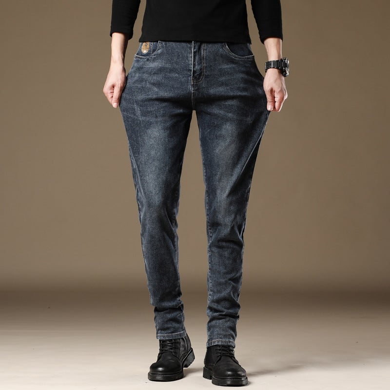 Unisex Classic Denim Jeans Loose Fit Daily Outdoor Wear - Image 3