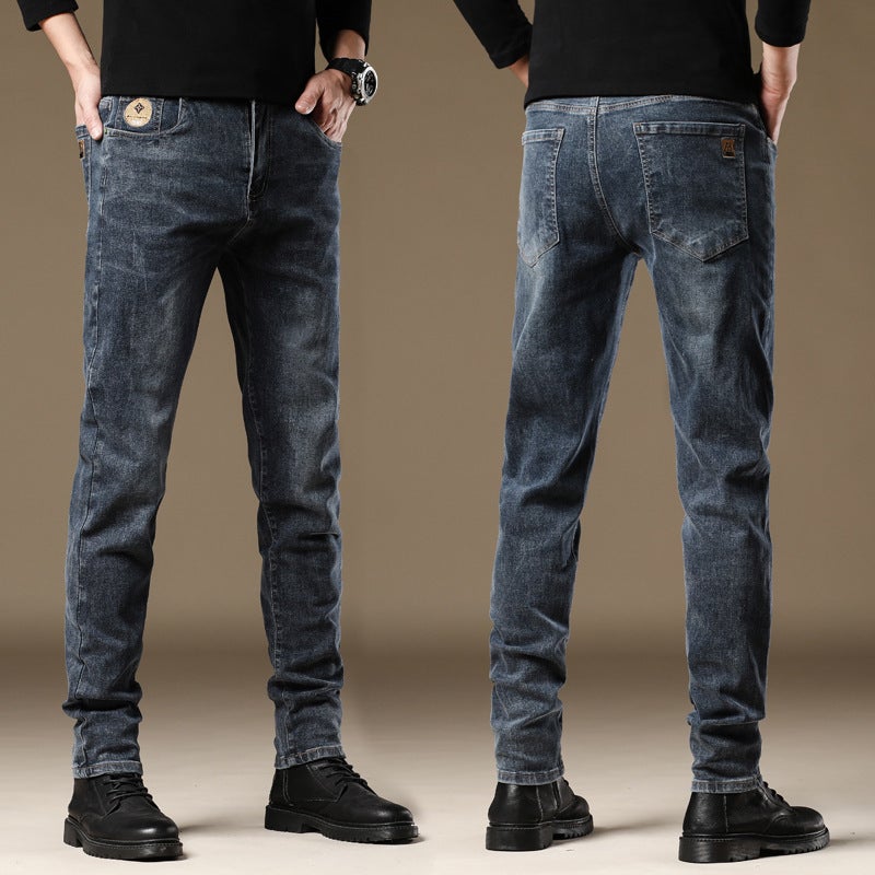 Unisex Classic Denim Jeans Loose Fit Daily Outdoor Wear - Image 1
