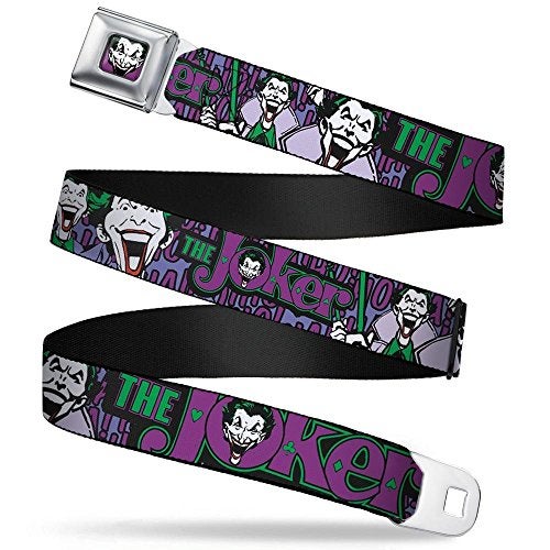 Buckle Down Buckle-Down boys Buckle-down Seatbelt Joker Wjk002 Belt, Multicolor, 1.5 Wide 24-38 Long US - Image 1