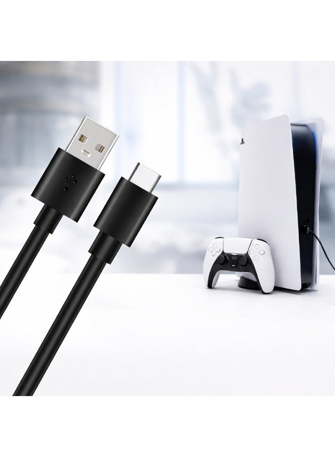 ASA Fast Charging USB to Type-C Cable for PlayStation 5 (PS5) Controller – Data Sync Supported - Image 1