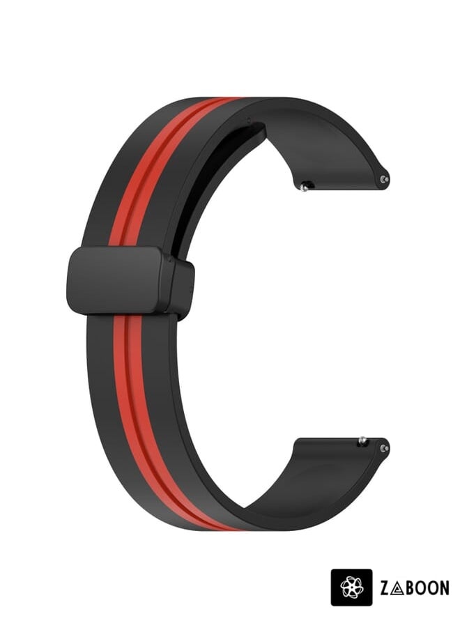Zaboon - Watch Band For Samsung Gear S3 Frontier 22mm Folding Magnetic Clasp Silicone - Image 1