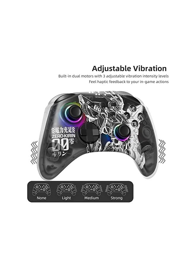 PROMASS Wireless Pro Controllers with Hall Effect Joysticks (No Drift),for Switch PC iOS Android Steam Deck, Bluetooth Controller with Programmable, Wake-Up, Headphone Jack, RGB LED Light  - Image 3