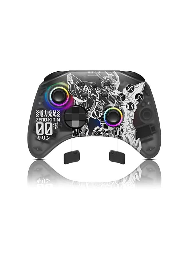 PROMASS Wireless Pro Controllers with Hall Effect Joysticks (No Drift),for Switch PC iOS Android Steam Deck, Bluetooth Controller with Programmable, Wake-Up, Headphone Jack, RGB LED Light  - Image 1